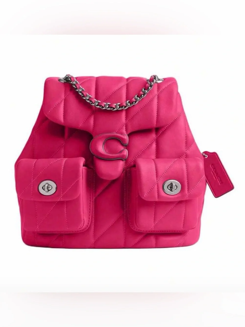 ✨ BRAND NEW ✨ Coach Quilted Tabby Backpack in Dragonfruit Pink 💖